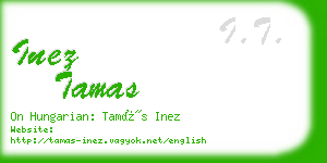 inez tamas business card